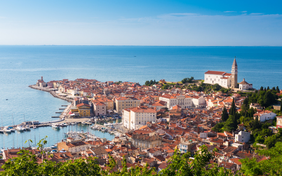 Malerische Altstadt von Piran &ndash; Slowenien.